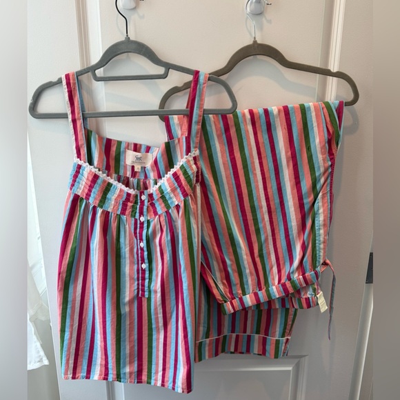 Printfresh Other - NWOT Printfresh Back to Bed Pajama Set Multicolor Striped 2x